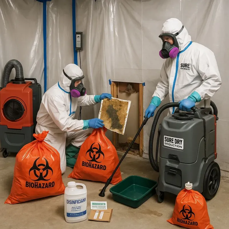 Contaminated Water Handling Protocols process in Franquez, PR